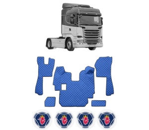 Set covorase Camion Tir SCANIA R I din 2004-2019, Auto, 4x Stickere auto cu SCANIA