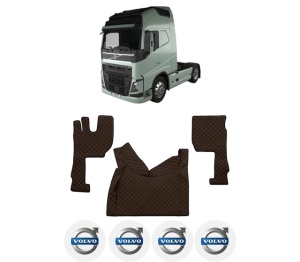Set covorase Camion Tir VOLVO FH II din 2012-2017, Auto, 4x Stickere auto cu VOLVO