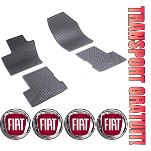 Set covorase Fiat 500X SUV 01.2015 - prezent si 4 stickere rotunde Fiat