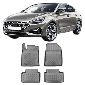 Set covorase HYUNDAI I30 III MHEV, din 02.2020 - Prezent, covorase tavita, caroserie FASTBACK NU CORESPUNDE PENTRU PHEV, compatibile cu autoturismul HYUNDAI I30 III MHEV, ARISTAR - Img 2