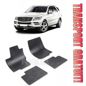 Set covorase Mercedes ML W166SUV 11.2011 - 05.2015 si 4 stickere rotunde Mercedes
