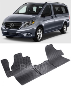 Set covorase Mercedes Viano 2003-2014 si 4 stickere rotunde Mercedes accesorii pentru autoturismul tau - masina v4633