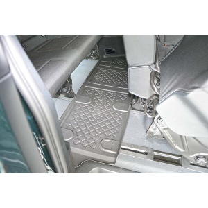 Set covorase MERCEDES VITO E W447, din 11.2020 - Prezent, covorase tavita, caroserie VAN ampatament extra lung, rand 3, scaune fixe, compatibile cu autoturismul MERCEDES VITO E W447, ARISTAR - Img 5