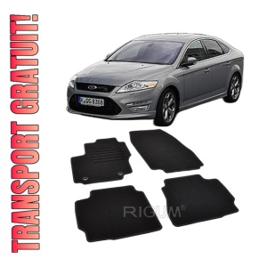 Set covorase mocheta Ford Mondeo 4 cu facelift, 2013-2014, din mocheta, compatibile cu autoturismul Ford Mondeo 4 cu facelift