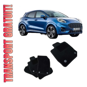 Set covorase mocheta Ford Puma, 2020-prezent, din mocheta, compatibile cu autoturismul Ford Puma
