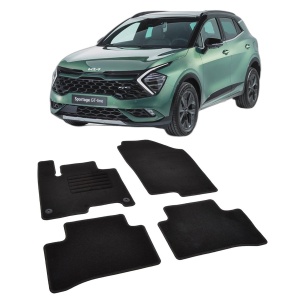 Set covorase mocheta Kia Sportage 5 2022-prezent (inclusiv modele Hybrid), din mocheta, compatibile cu autoturismul Kia Sportage 5 - Img 2