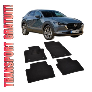 Set covorase mocheta Mazda CX 30 2019-prezent, din mocheta, compatibile cu autoturismul Mazda CX 30