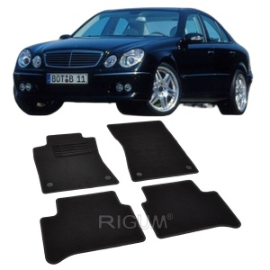 Set covorase mocheta Mercedes-Benz E Klasse (W211) 2002-2009, din mocheta, compatibile cu autoturismul Mercedes Benz E Klasse (W211) - Img 2