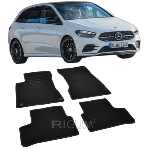 Set covorase mocheta Mercedes Clasa B W247, 2019-prezent, din mocheta, compatibile cu autoturismul Mercedes Clasa B W247 - Img 2
