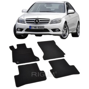 Set covorase mocheta Mercedes Clasa C W204, 2007-2014, din mocheta, compatibile cu autoturismul Mercedes Clasa C W204 - Img 2