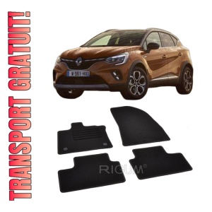 Set covorase mocheta Renault Captur 2, 2020-prezent, din mocheta, compatibile cu autoturismul Renault Captur 2