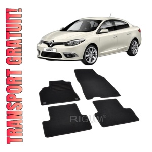 Set covorase mocheta Renault Fluence, 2009-2015, din mocheta, compatibile cu autoturismul Renault Fluence