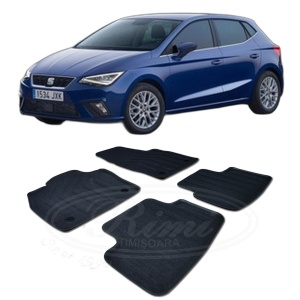 Set covorase mocheta Seat Ibiza 5 (6F) 2017-prezent, din mocheta, compatibile cu autoturismul Seat Ibiza 5 (6F) - Img 2