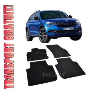 Set covorase mocheta Skoda Kodiaq, 2017-2023, din mocheta, compatibile cu autoturismul Skoda Kodiaq