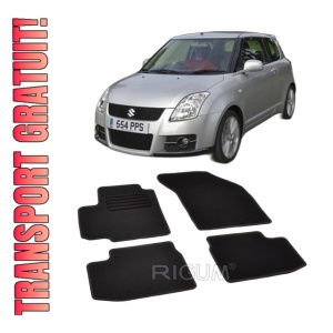 Set covorase mocheta Suzuki Swift 2 (MZ/EZ), 2005-2010, din mocheta, compatibile cu autoturismul Suzuki Swift 2 (MZ/EZ)