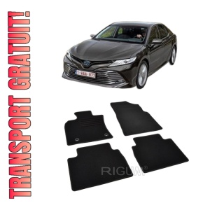 Set covorase mocheta Toyota Camry Hybrid 2019-prezent, din mocheta, compatibile cu autoturismul Toyota Camry Hybrid