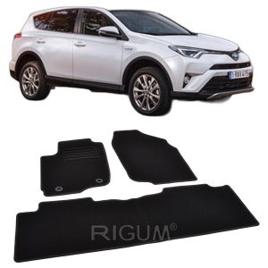 Set covorase mocheta Toyota RAV4 (4) XA40, 2013-2018, din mocheta, compatibile cu autoturismul Toyota RAV4 (4) XA40 - Img 2