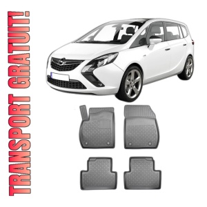 Set covorase OPEL ZAFIRA C, din 01.2012 - 07.2019, covorase tavita, caroserie VAN 5-7 LOCURI, fara rand 3, compatibile cu autoturismul OPEL ZAFIRA C, ARISTAR