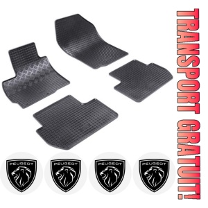 Set covorase Peugeot 4007 SUV 03.2007 - 08.2012 si 4 stickere rotunde Peugeot