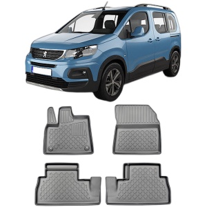 Set covorase PEUGEOT RIFTER, din 06.2018 - Prezent, covorase tavita, caroserie VAN 5-7 LOCURI, fara rand 3, compatibile cu autoturismul PEUGEOT RIFTER, ARISTAR - Img 2