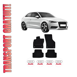 Set Covorase Presuri AUDI A3 (8V1, 8VK) din 2012-2020, Auto, Material Textil Mocheta, AUDI