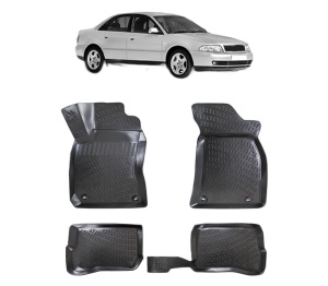 Set covorase presuri AUDI A4 B5 8D din 1994-2001, auto, din cauciuc thermoplastic - Img 7