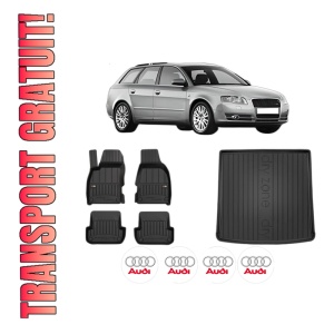 Set Covorase Presuri Auto Si Tavita Portbagaj AUDI A4 B7 Avant (8ED) din 2004-2008 AUDI