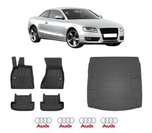 Set Covorase Presuri Auto Si Tavita Portbagaj AUDI A5 (8T3) din 2007-2017 AUDI - Img 2