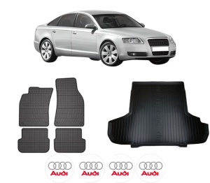 Set Covorase Presuri Auto Si Tavita Portbagaj AUDI A6 C6 (4F2) din 2004-2011 AUDI - Img 2