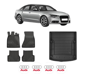 Set Covorase Presuri Auto Si Tavita Portbagaj AUDI A6 C7 (4G2, 4GC) din 2010-2018 AUDI - Img 2