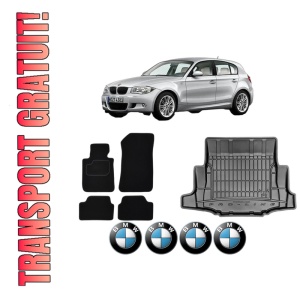 Set Covorase Presuri Auto Si Tavita Portbagaj BMW Seria 1 (E87) din 2004-2011 BMW