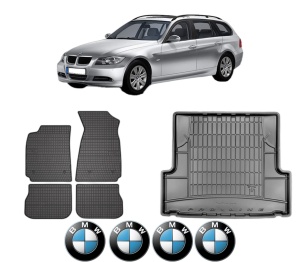 Set Covorase Presuri Auto Si Tavita Portbagaj BMW Seria 3 Touring (E91) din 2004-2012 BMW - Img 2