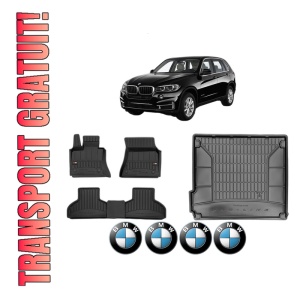 Set Covorase Presuri Auto Si Tavita Portbagaj BMW Seria X5 (F15, F85) din 2013-2018 BMW
