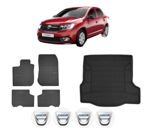 Set Covorase Presuri Auto Si Tavita Portbagaj DACIA LOGAN II din 2012-2019 DACIA - Img 2