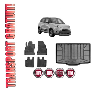 Set Covorase Presuri Auto Si Tavita Portbagaj FIAT 500L (351_, 352_) din 2012-2018 FIAT
