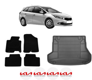 Set Covorase Presuri Auto Si Tavita Portbagaj KIA CEE'D Sportswagon (JD) din 2012-2018 KIA - Img 2