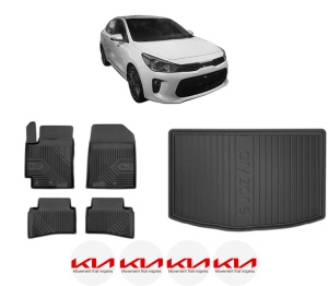 Set Covorase Presuri Auto Si Tavita Portbagaj KIA RIO IV Hatchback Van (YB, SC, FB) din 2017 KIA - Img 2
