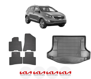 Set Covorase Presuri Auto Si Tavita Portbagaj KIA SPORTAGE III (SL) din 2010-2016 KIA - Img 2