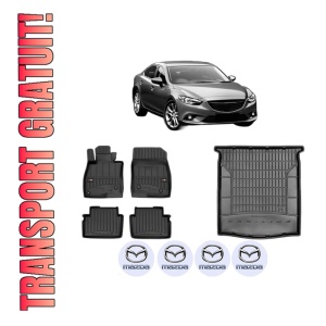 Set Covorase Presuri Auto Si Tavita Portbagaj MAZDA 6 Saloon (GJ, GL) din 2012-2020 MAZDA