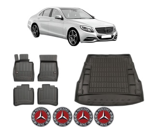 Set Covorase Presuri Auto Si Tavita Portbagaj MERCEDES-BENZ S-CLASS (W222, V222, X222) din 2013-2020 MERCEDES-BENZ - Img 2