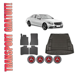 Set Covorase Presuri Auto Si Tavita Portbagaj MERCEDES-BENZ S-CLASS (W222, V222, X222) din 2013-2020 MERCEDES-BENZ