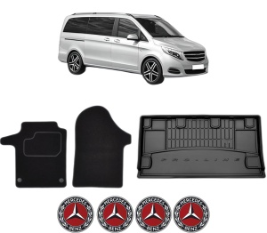 Set Covorase Presuri Auto Si Tavita Portbagaj MERCEDES-BENZ VITO Mixto (Double Cabin) (W447) din 2014-2020 MERCEDES-BENZ - Img 2