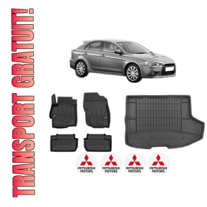 Set Covorase Presuri Auto Si Tavita Portbagaj MITSUBISHI LANCER VIII Sportback (CX_A) din 2008-2010 MITSUBISHI
