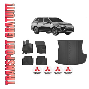 Set Covorase Presuri Auto Si Tavita Portbagaj MITSUBISHI OUTLANDER III Van (GF_W, GG_W) din 2013-2018 MITSUBISHI