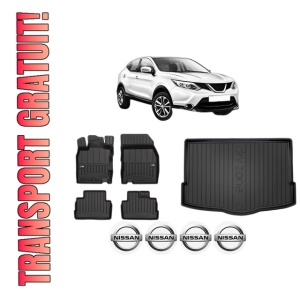Set Covorase Presuri Auto Si Tavita Portbagaj NISSAN QASHQAI II (J11, J11_) din 2013-2020 NISSAN