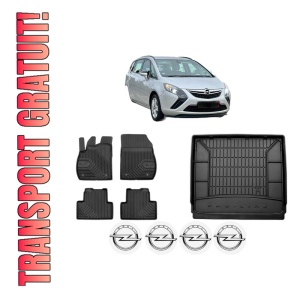 Set Covorase Presuri Auto Si Tavita Portbagaj OPEL ZAFIRA TOURER C VAN (P12) din 2012-2013 OPEL