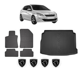Set Covorase Presuri Auto Si Tavita Portbagaj PEUGEOT 308 Hatchback Van (LB_) din 2015-2021 PEUGEOT - Img 2