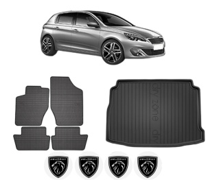 Set Covorase Presuri Auto Si Tavita Portbagaj PEUGEOT 308 II (LB_, LP_, LW_, LH_, L3_) din 2013-2021 PEUGEOT - Img 2