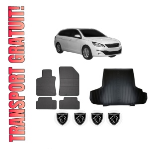 Set Covorase Presuri Auto Si Tavita Portbagaj PEUGEOT 308 SW II Estate Van (LC_) din 2014-2021 PEUGEOT