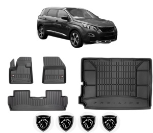 Set Covorase Presuri Auto Si Tavita Portbagaj PEUGEOT 5008 II (MC_, MJ_, MR_, M4_) din 2016-2023 PEUGEOT - Img 2